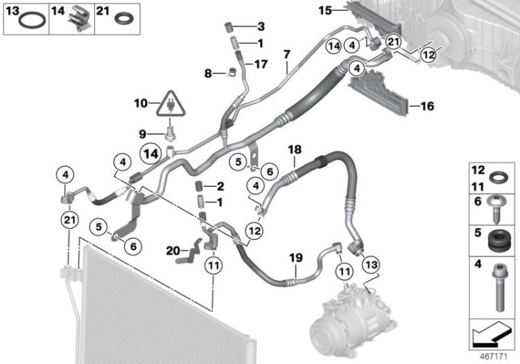 Coolant lines ->51263641673