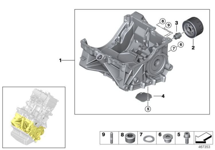 Crankcase lower section ->58170115312