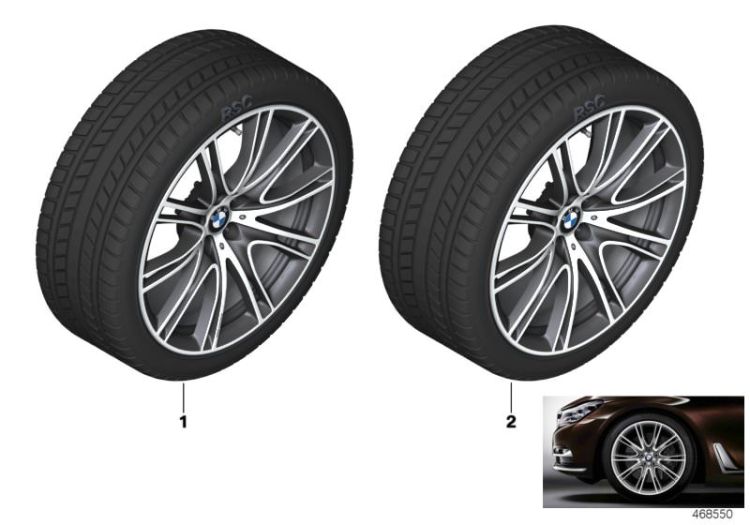 Winter wheel & tyre V-spoke 649i ->57459034556