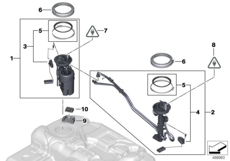 Fuel pump and fuel level sensor ->50140160659