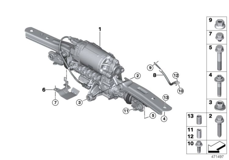 Actuator HSR/mounting parts/control unit ->59856332037