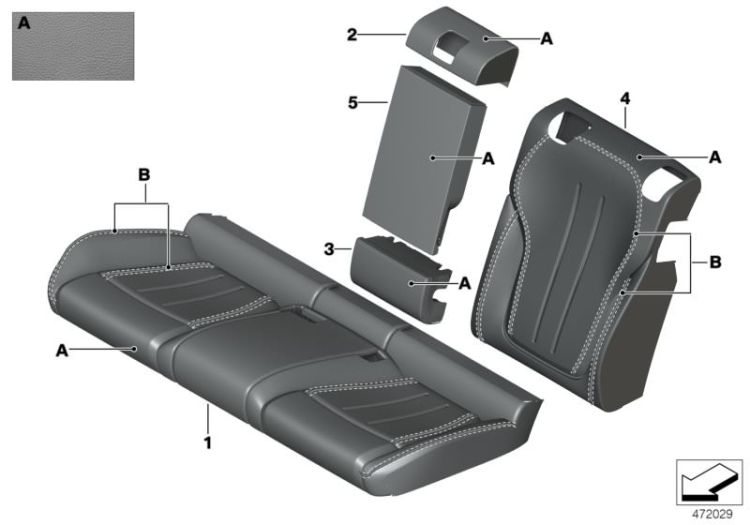 Individual cover, leather comfort seat ->57048911386