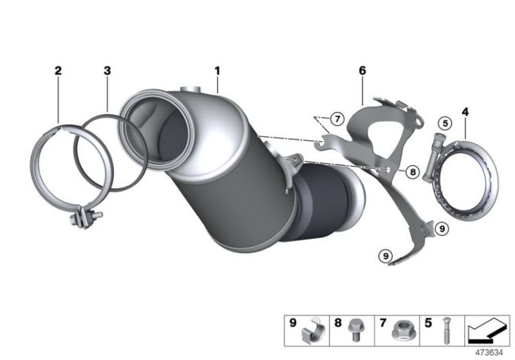 Engine-compartment catalytic converter ->60410181491