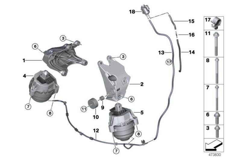 Engine Suspension ->58160220264