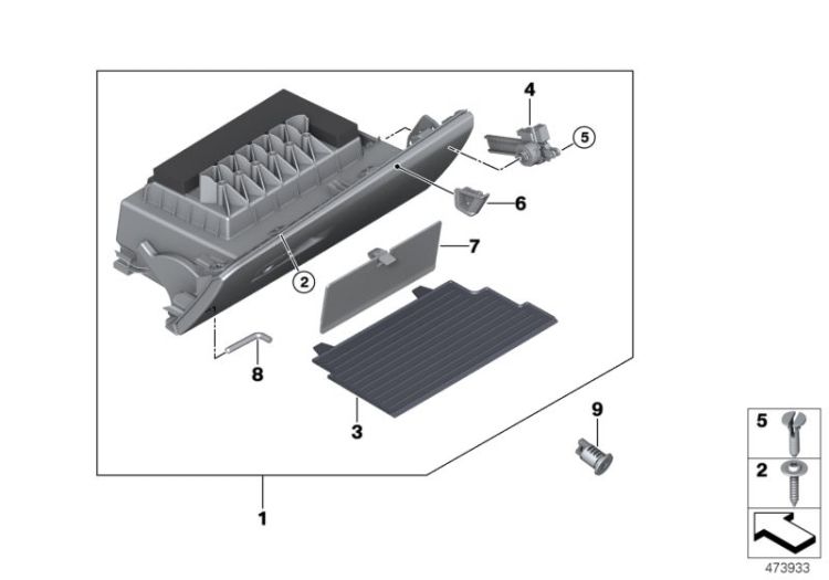 Glove box ->57445512909