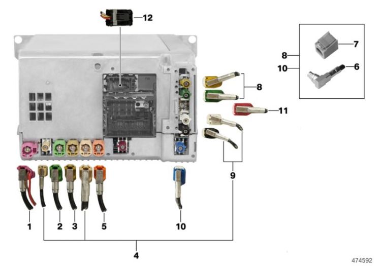 Rep.- wiring harn.assort.Head Unit High ->56081615266