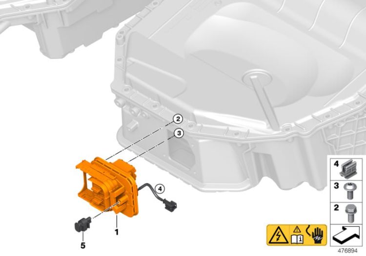 Hochvolt-Batterie Stecker ->60495615041