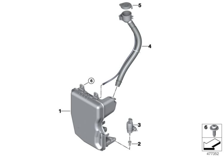 Windshield cleaning container ->56081613340