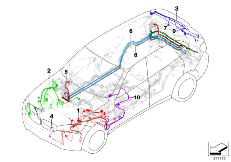 Repair cable main cable harness ->56081613751