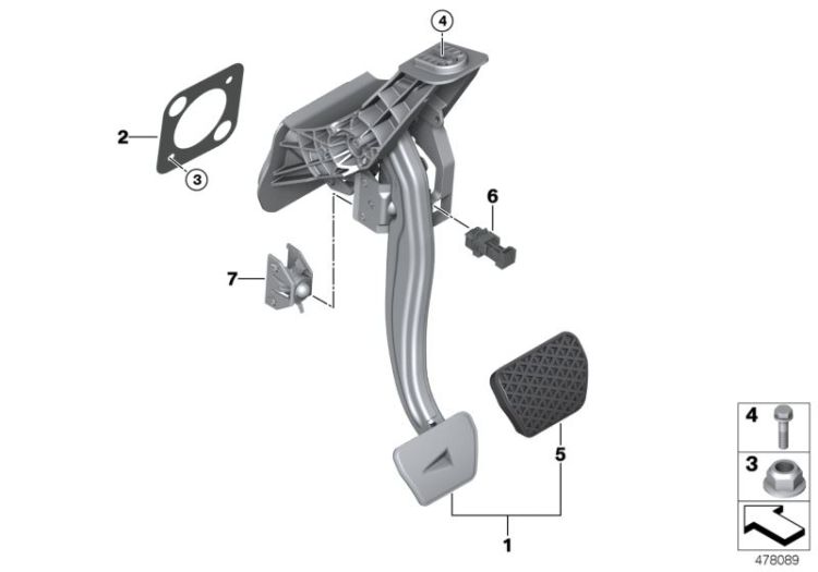 Mecanismo de pedales cambio automático ->59391350542
