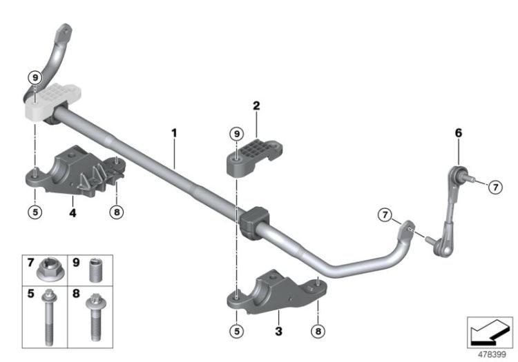 Stabilisator vorn Allrad ->57462311265