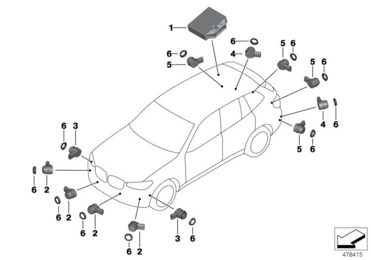 Park Distance Control (PDC) ->56081660346