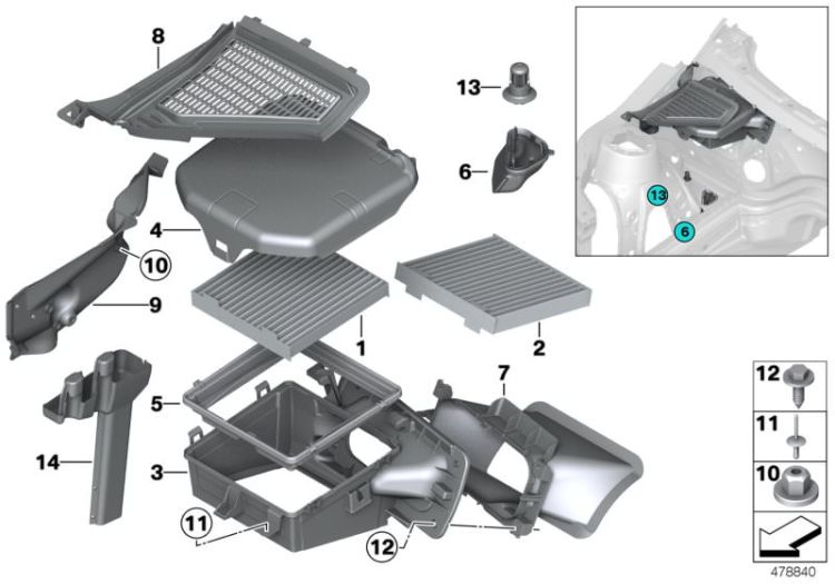 Microfilter/housing parts ->52632641845