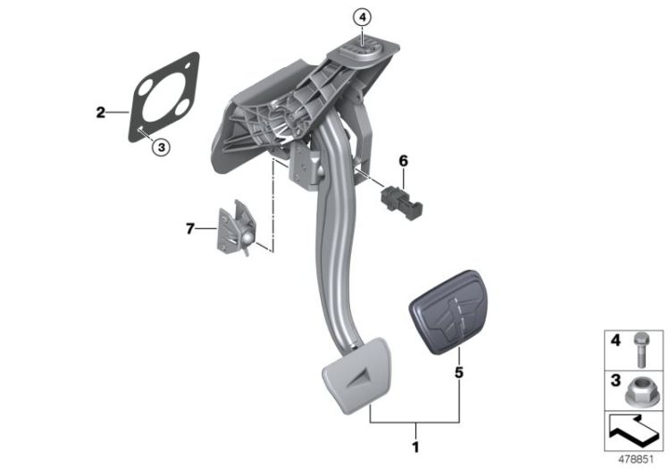 Mecanismo de pedales cambio automático ->57459350562