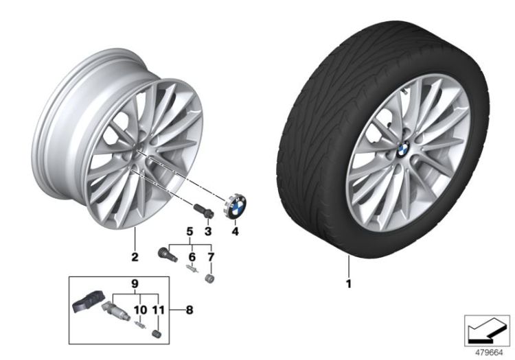 BMW LM Rad Vielspeiche 546 - 17