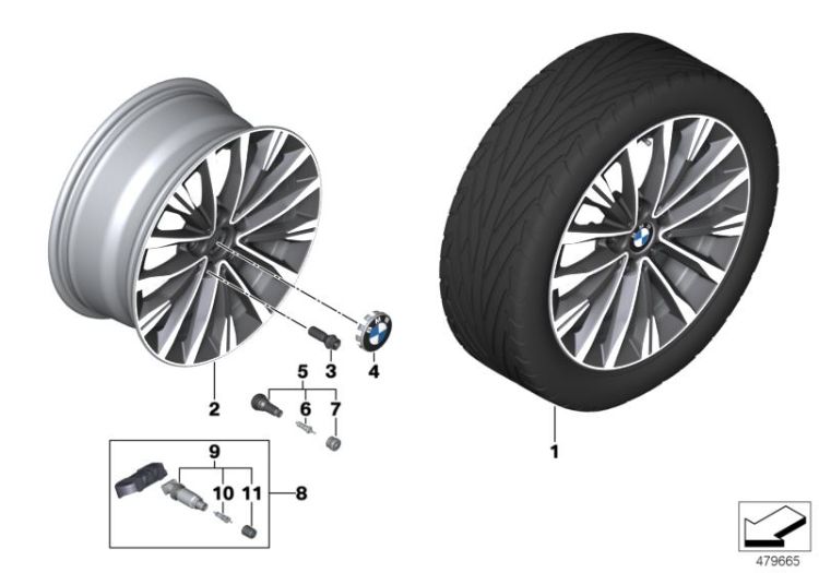 BMW LM Rad Vielspeiche 547 - 17