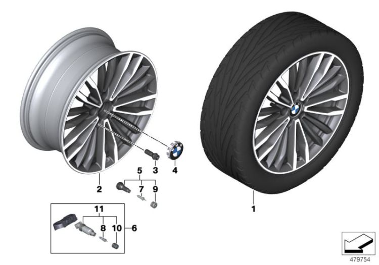 BMW LM Rad Vielspeiche 708 - 19