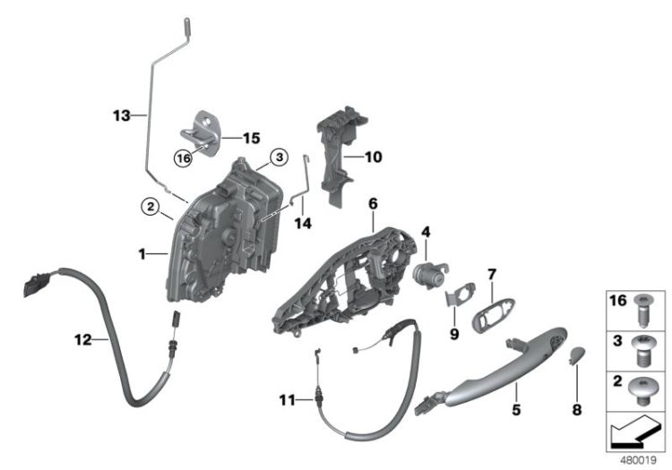 Système de fermeture porte avant ->56081519474