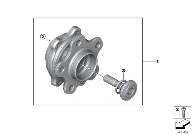 Side shaft/wheel bearings ->60024332279