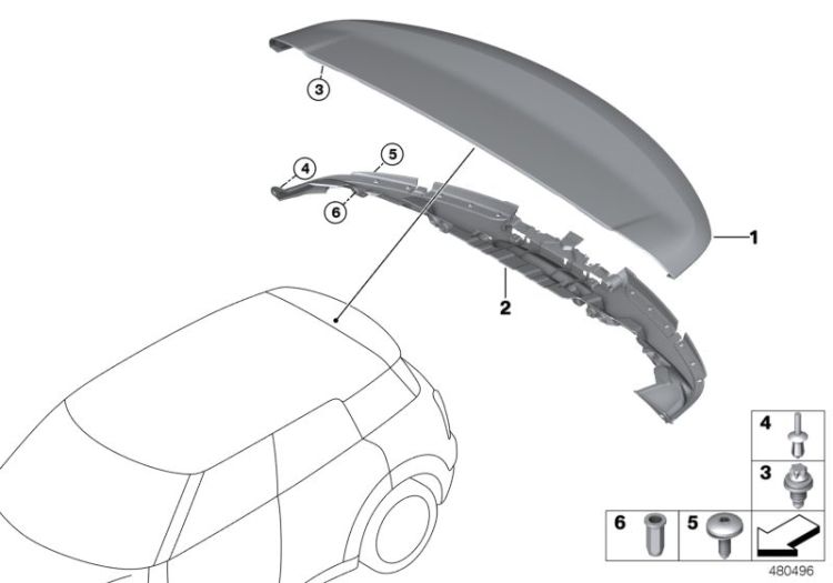 Retrofitting rear spoiler JCW ->58630034189