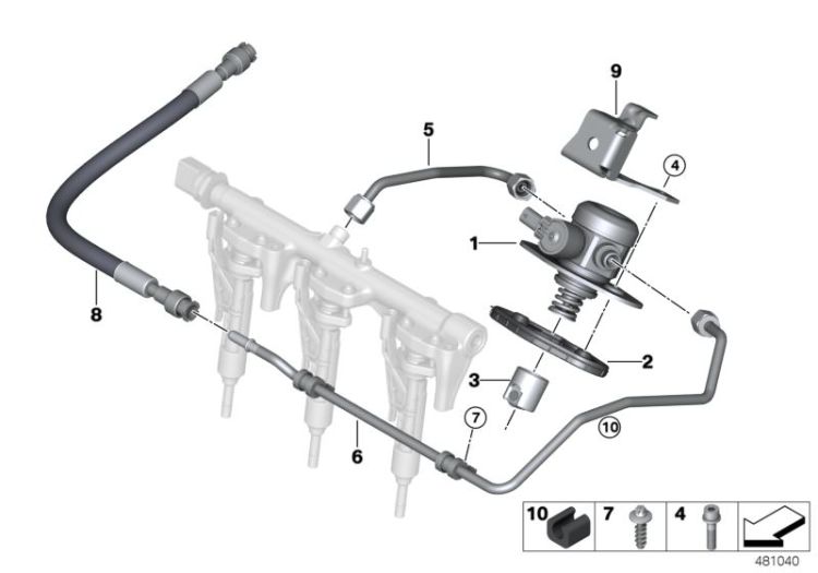 High-pressure pump/Tubing ->59106131617