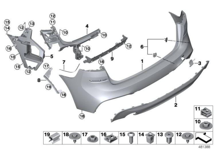 M trim panel, rear ->56667510961