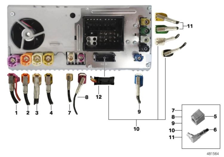 Rep.- wiring harn.assort.Head Unit High ->52632615455