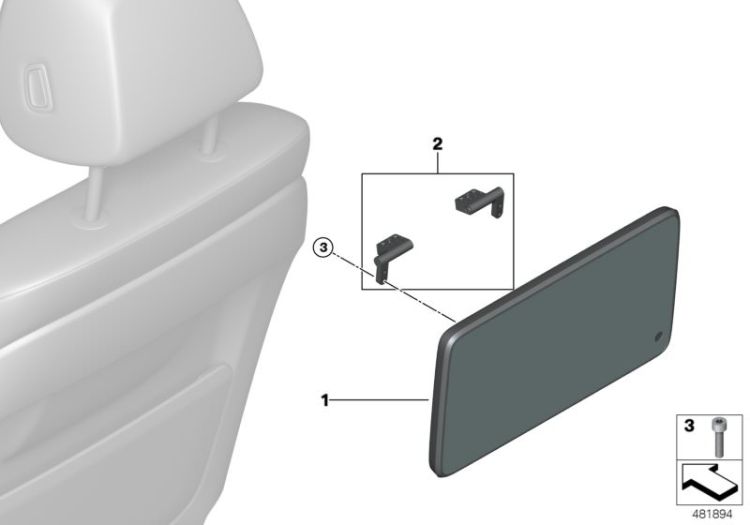 Rear compartment monitor ->60024652652