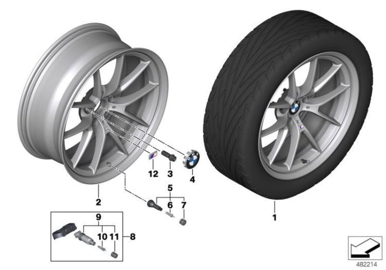 BMW LA wheel Y-spoke 763M ->59110362409