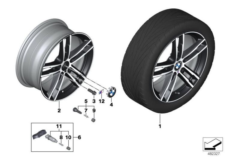 BMW LA wheel M double spoke 719 - 18