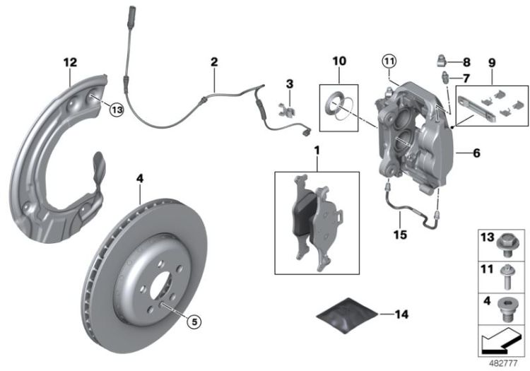 Front wheel brake ->59369342514