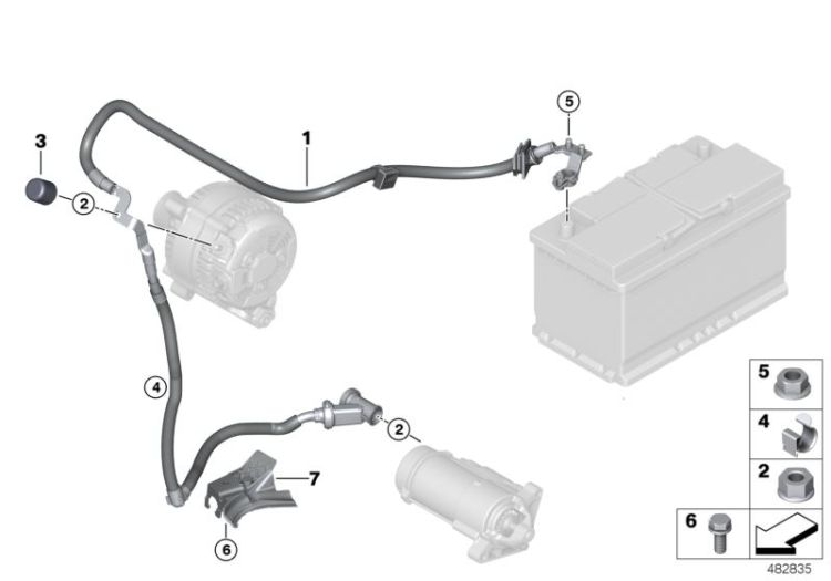 Batteriekabel / Anlasserkabel ->48075512387