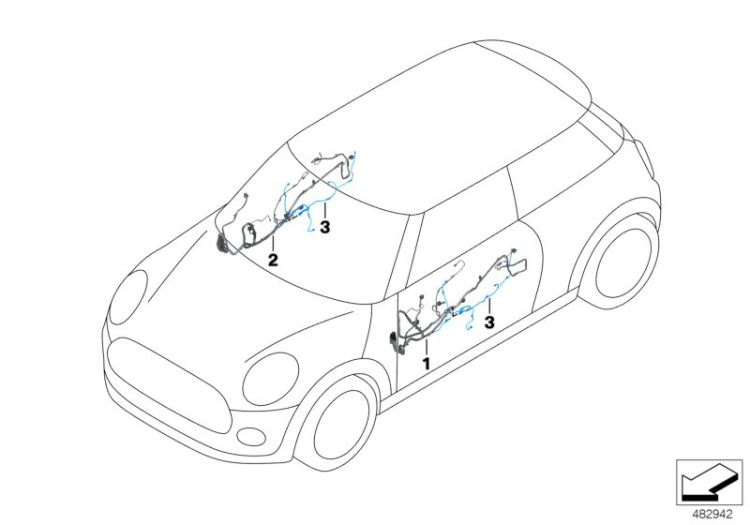 Door wiring harness ->57662615545