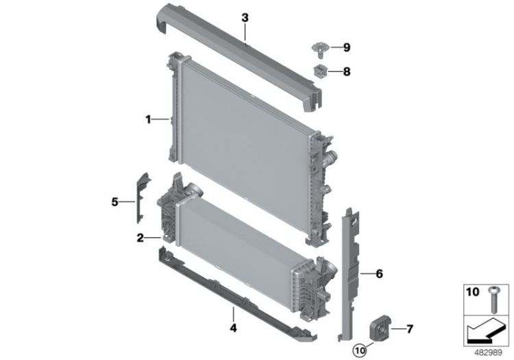 Radiator mounting parts ->59370171168