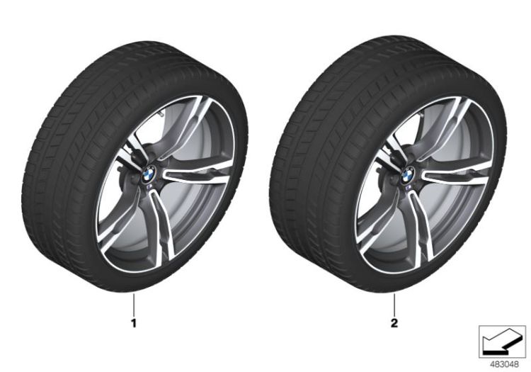 Winter wheel&tyre M double spoke 705M ->59502034548