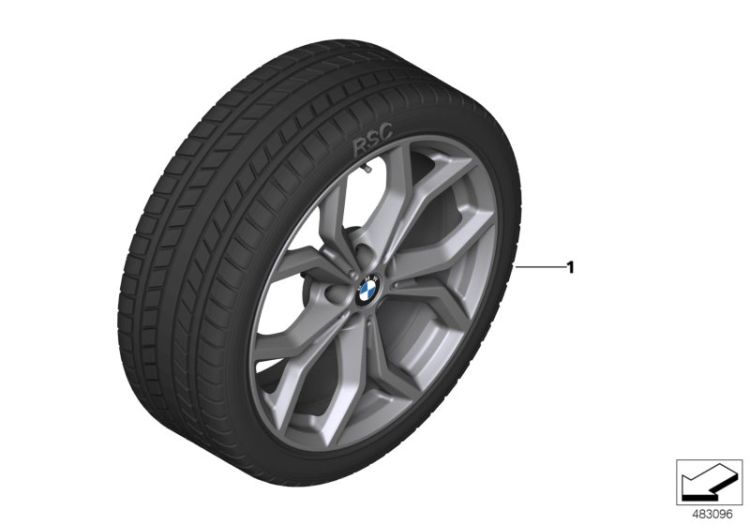 Winter wheel with tyre Y-spoke 694 ->59505034551