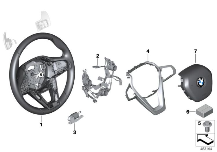 Sport st.wheel, airbag, multif./paddles ->59505322564