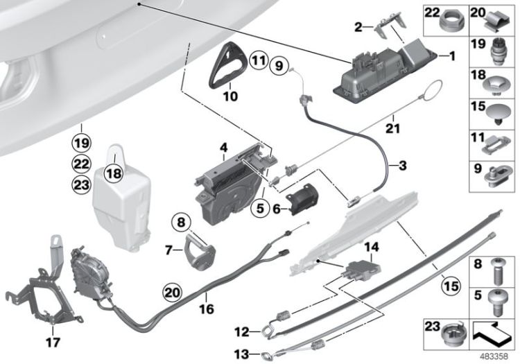 Heckklappe/Schliesssystem ->57324412201