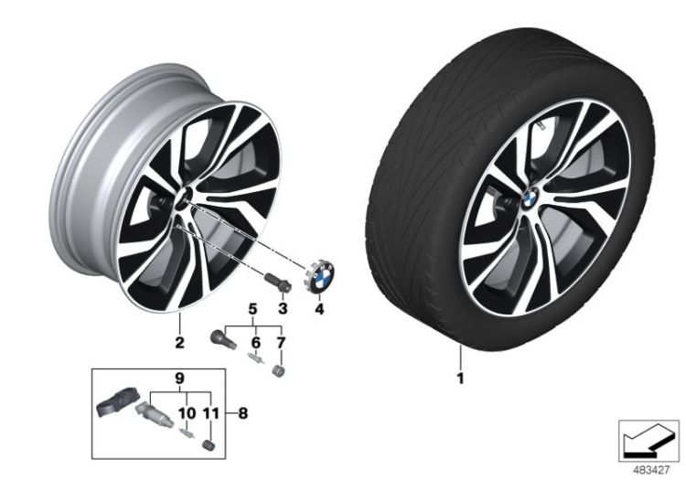 BMW LA wheel turbine styling 689 - 18