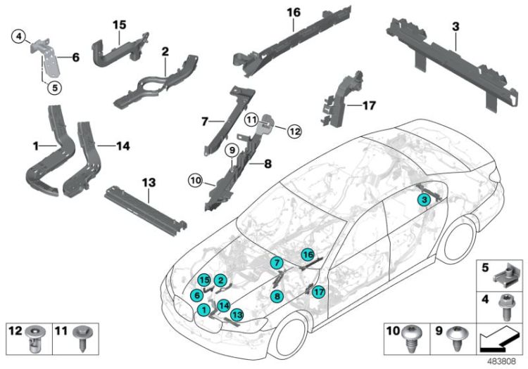 Sealing frame upper section right, Number 07 in the illustration