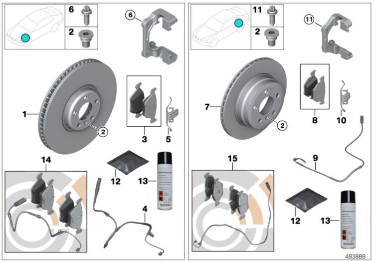 Service, brakes ->51931020148