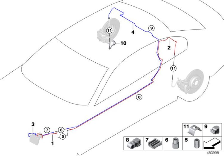 Raccord de conduite, numéro 04 dans l'illustration