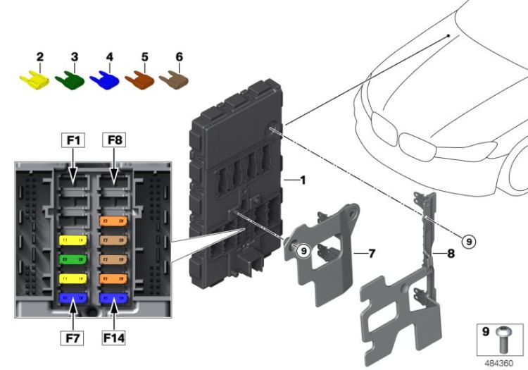 Steuergerät Body Domain Controller BDC ->57459614822