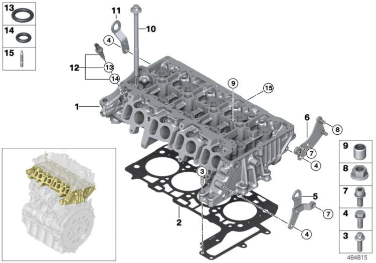 Cylinder head/Mounting parts ->59421117291