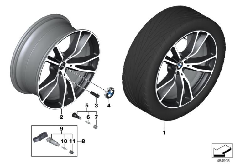 BMW LM Rad V-Speiche 686 - 20