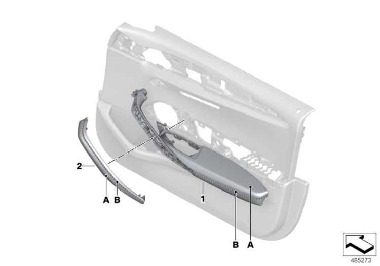 Indi. Anbauteile Türverkleidung vorn ->58523911504