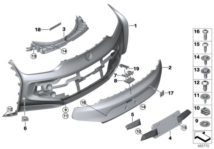 Trim panel, rear ->56361519524