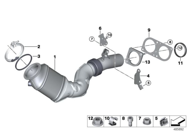 Engine-compartment catalytic converter ->56447181089