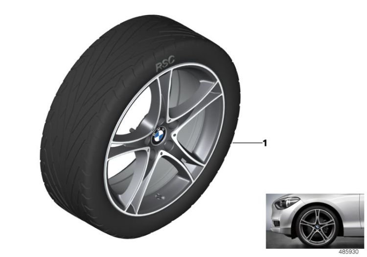 BMW LA wheel double spoke 361 - 19