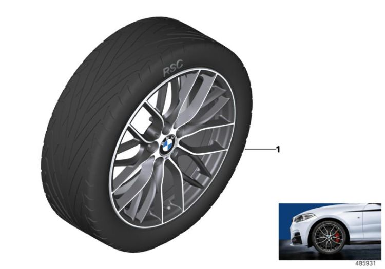 BMW LA wheel M Perf. double spoke 405M ->53621034337